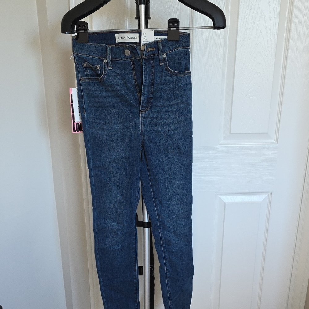 Denim Forum The Lola Blue Skinny Jeans